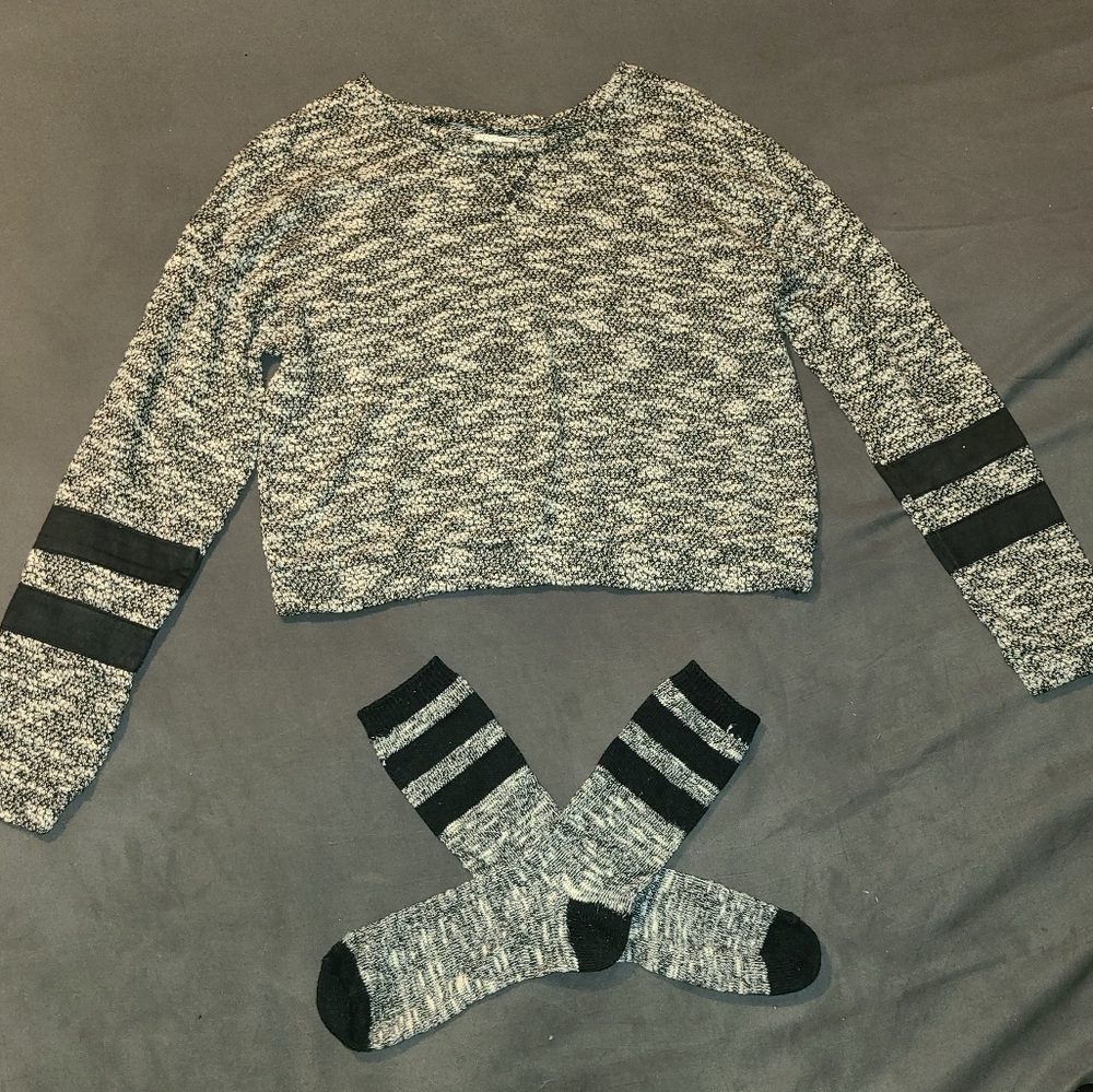 Sweater and sock combo